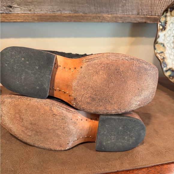 Macie Bean Brown & Black Women's Western Cowboy Boots with Red Stitching - Picture 5 of 8